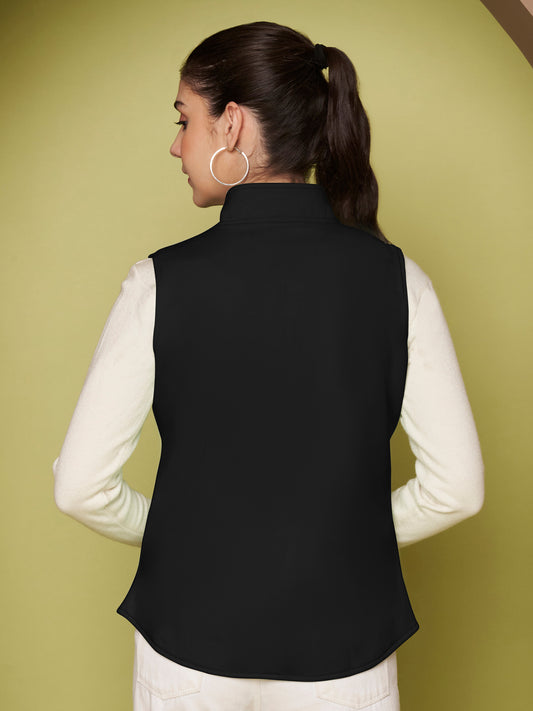 Mandarin Collar Nehru Jacket
