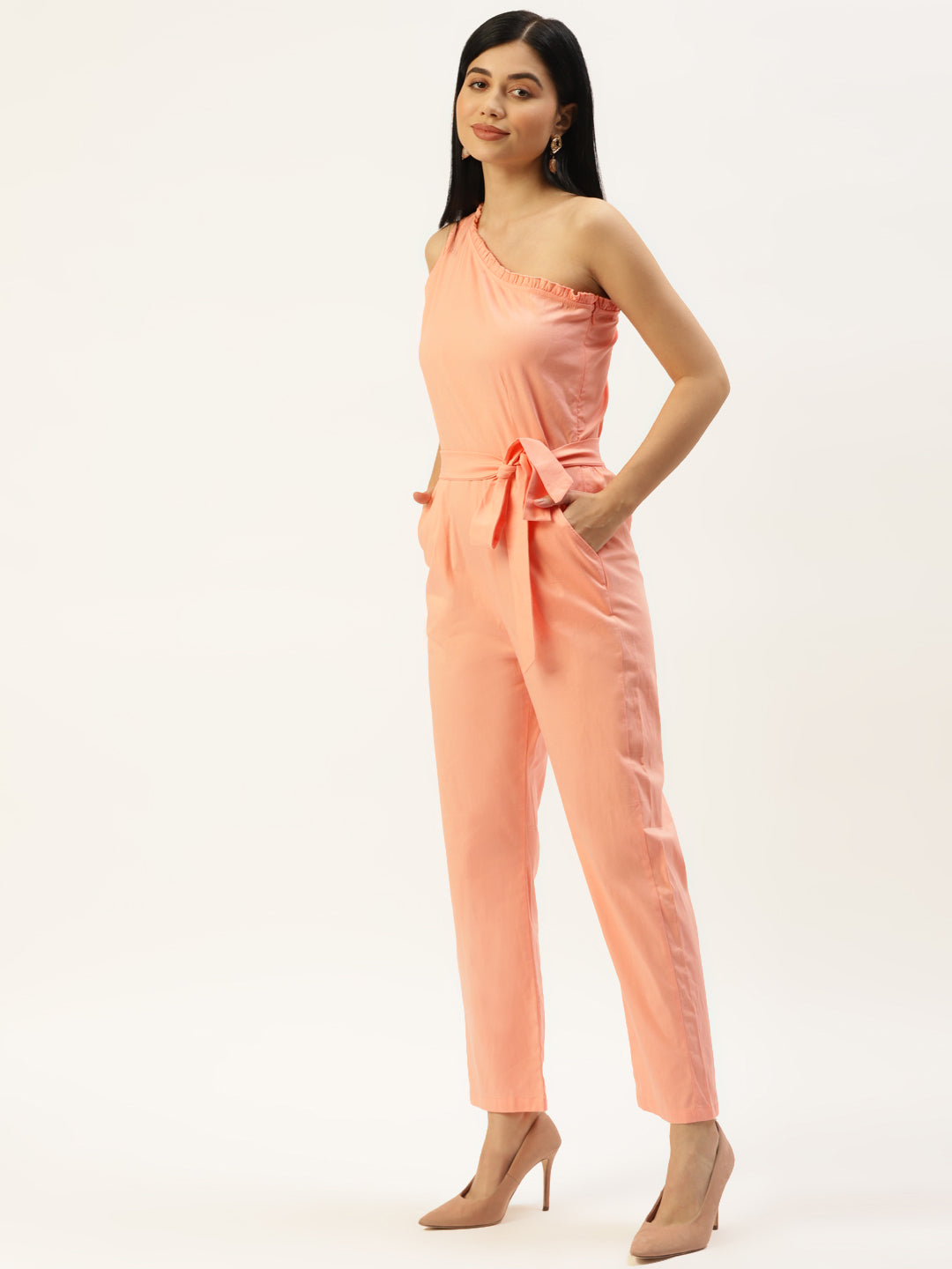 One-Shoulder Basic Jumpsuit