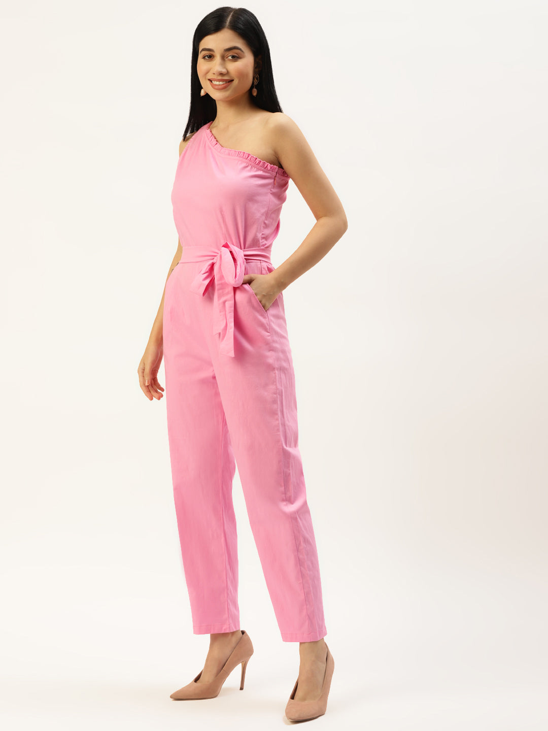 One-Shoulder Basic Jumpsuit