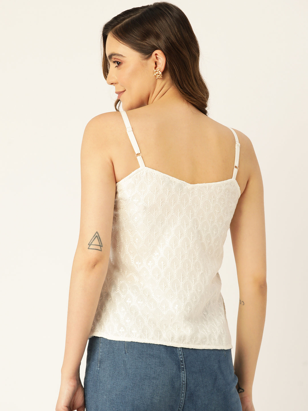 Embellished Embroidered Top