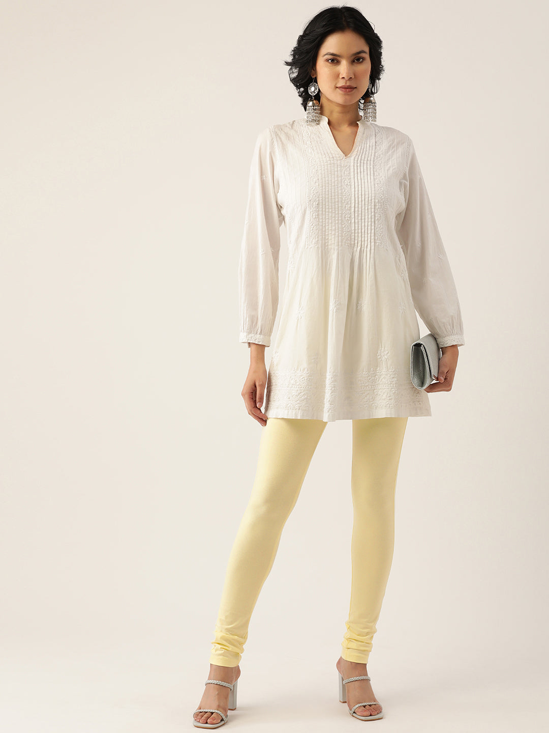 Women Solid Ankle-Length Leggings