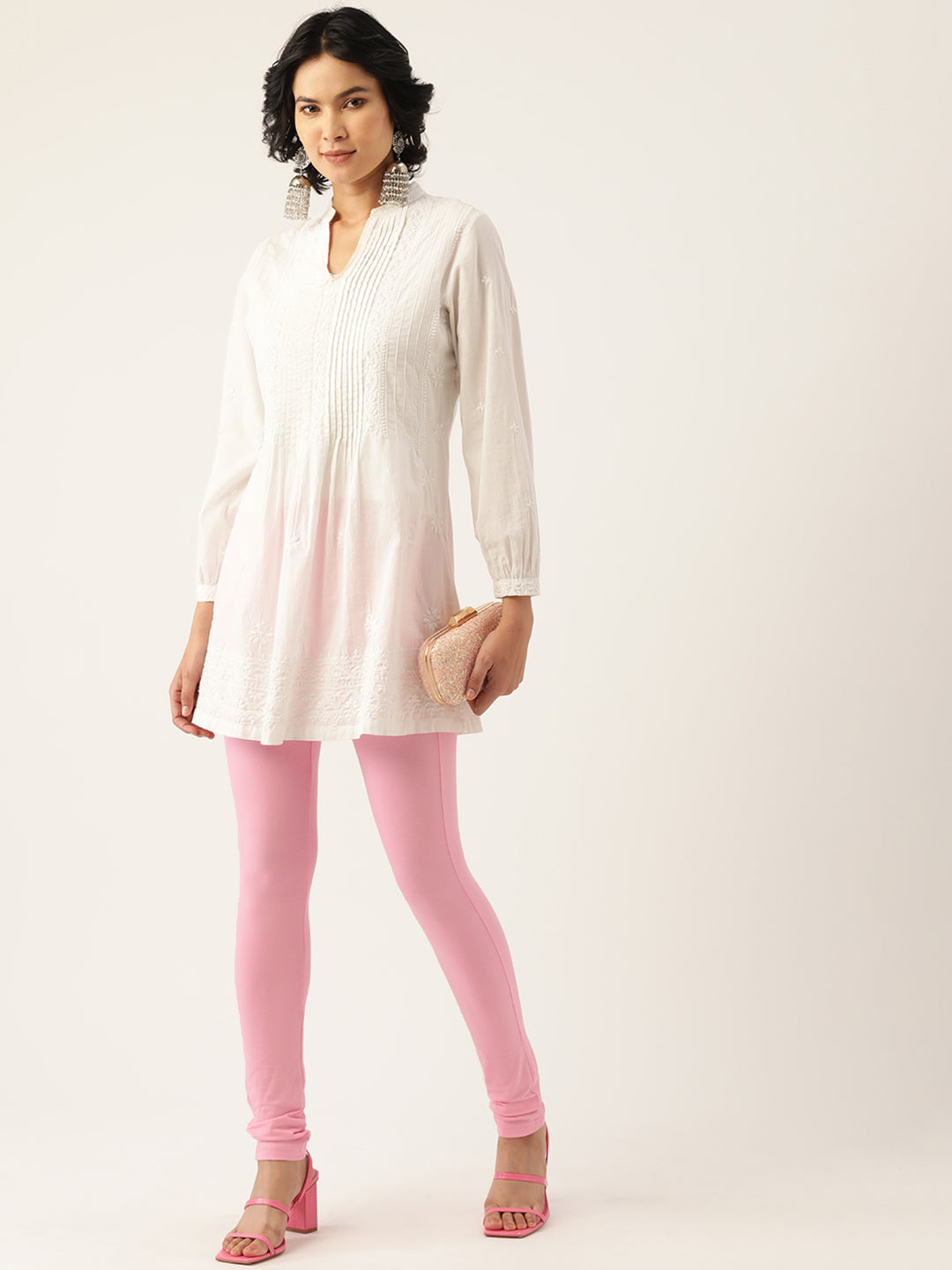 Women Solid Ankle-Length Leggings
