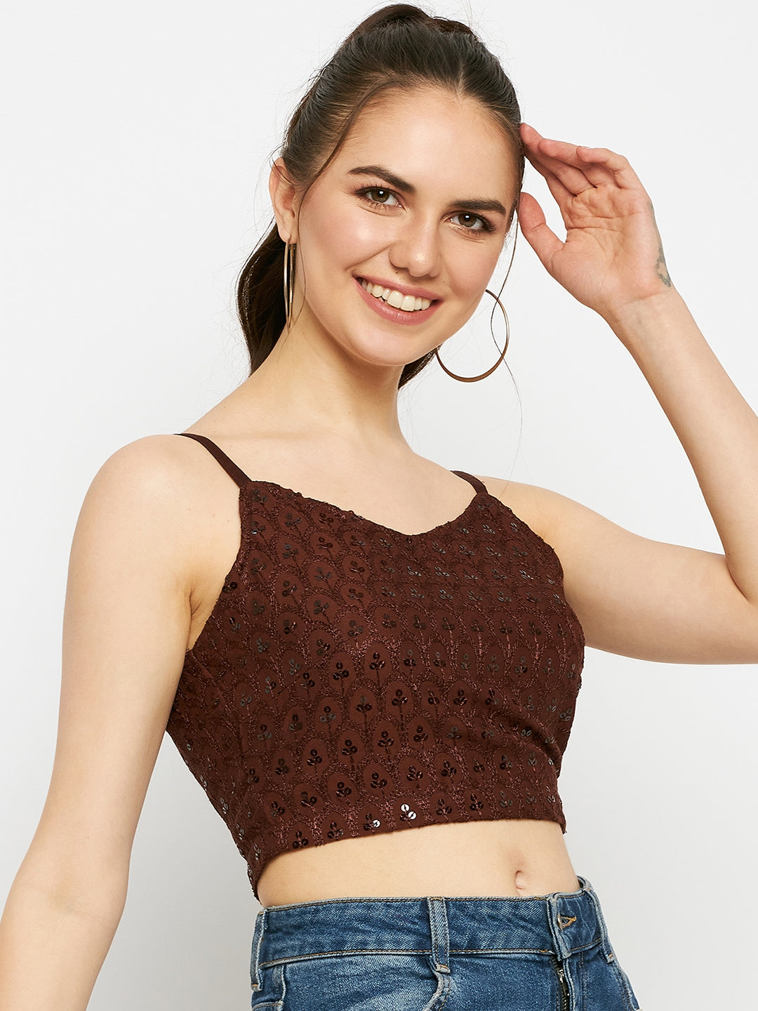 Embellished Crop Top