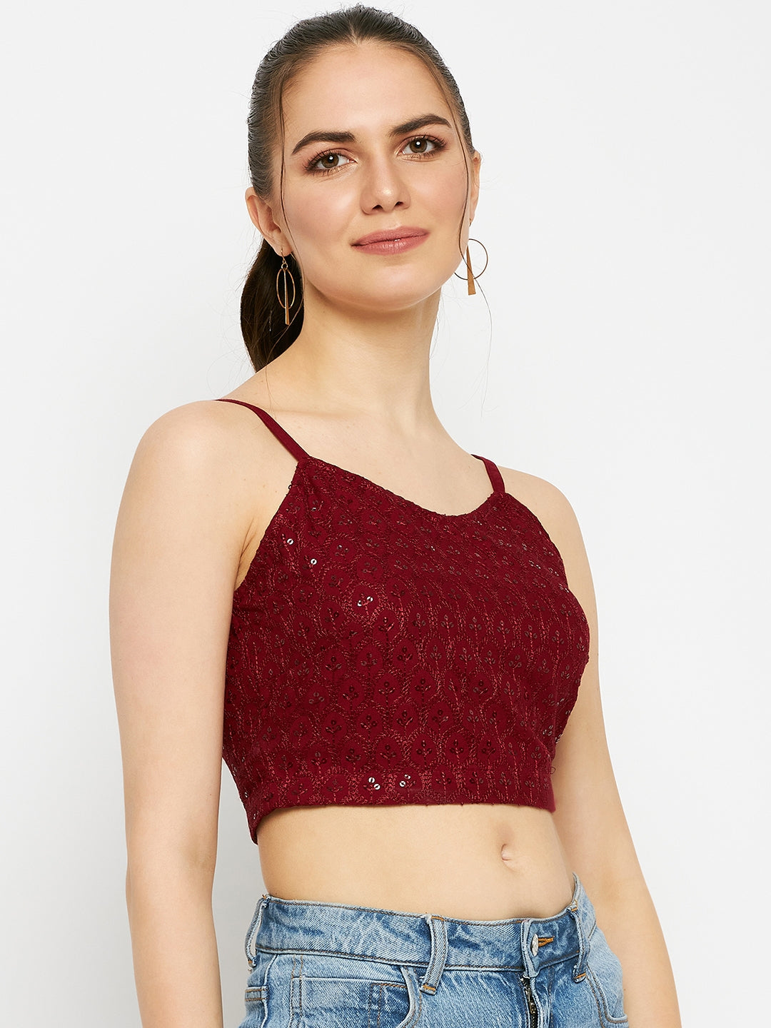 Embellished Crop Top