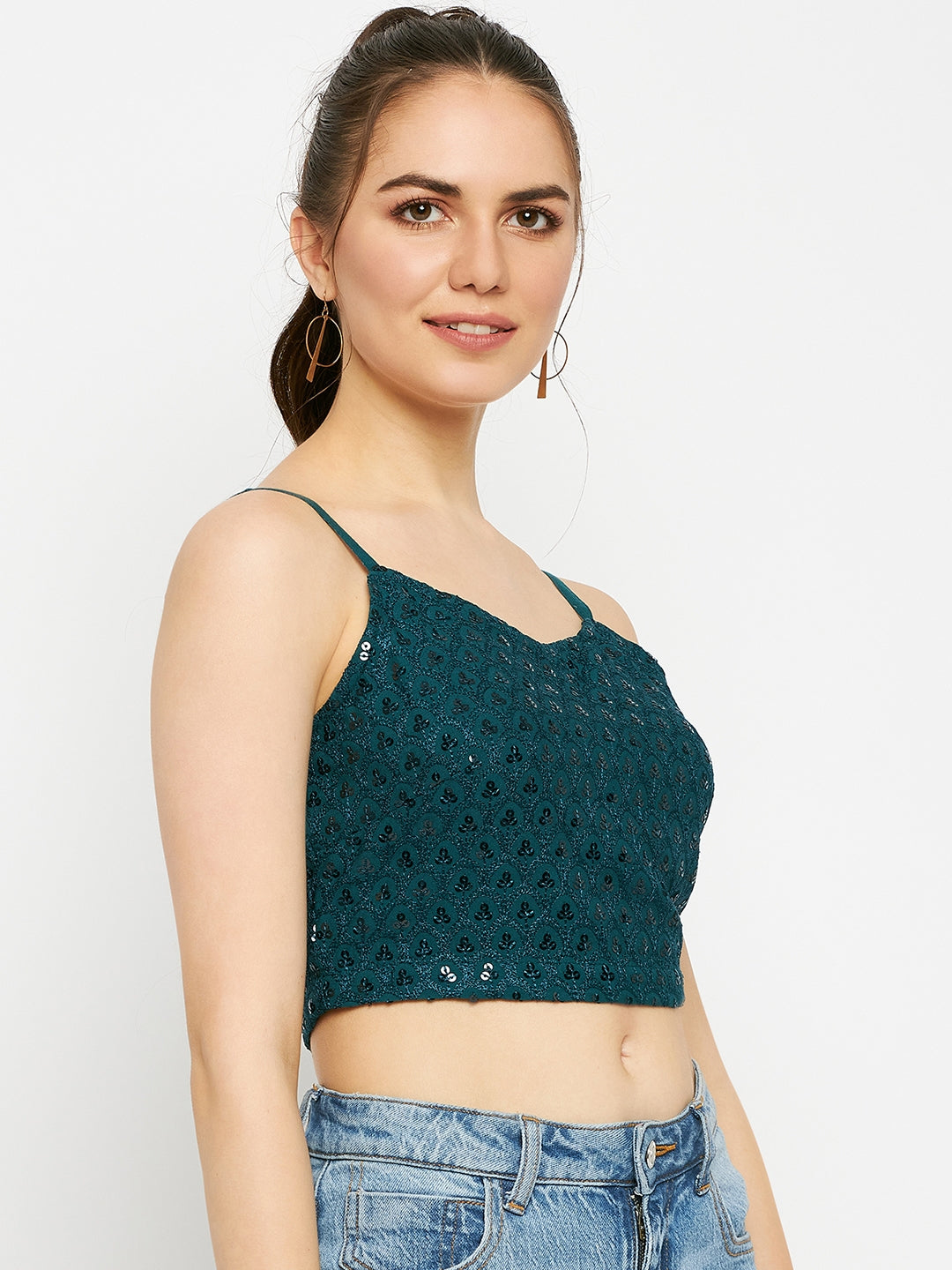 Embellished Crop Top