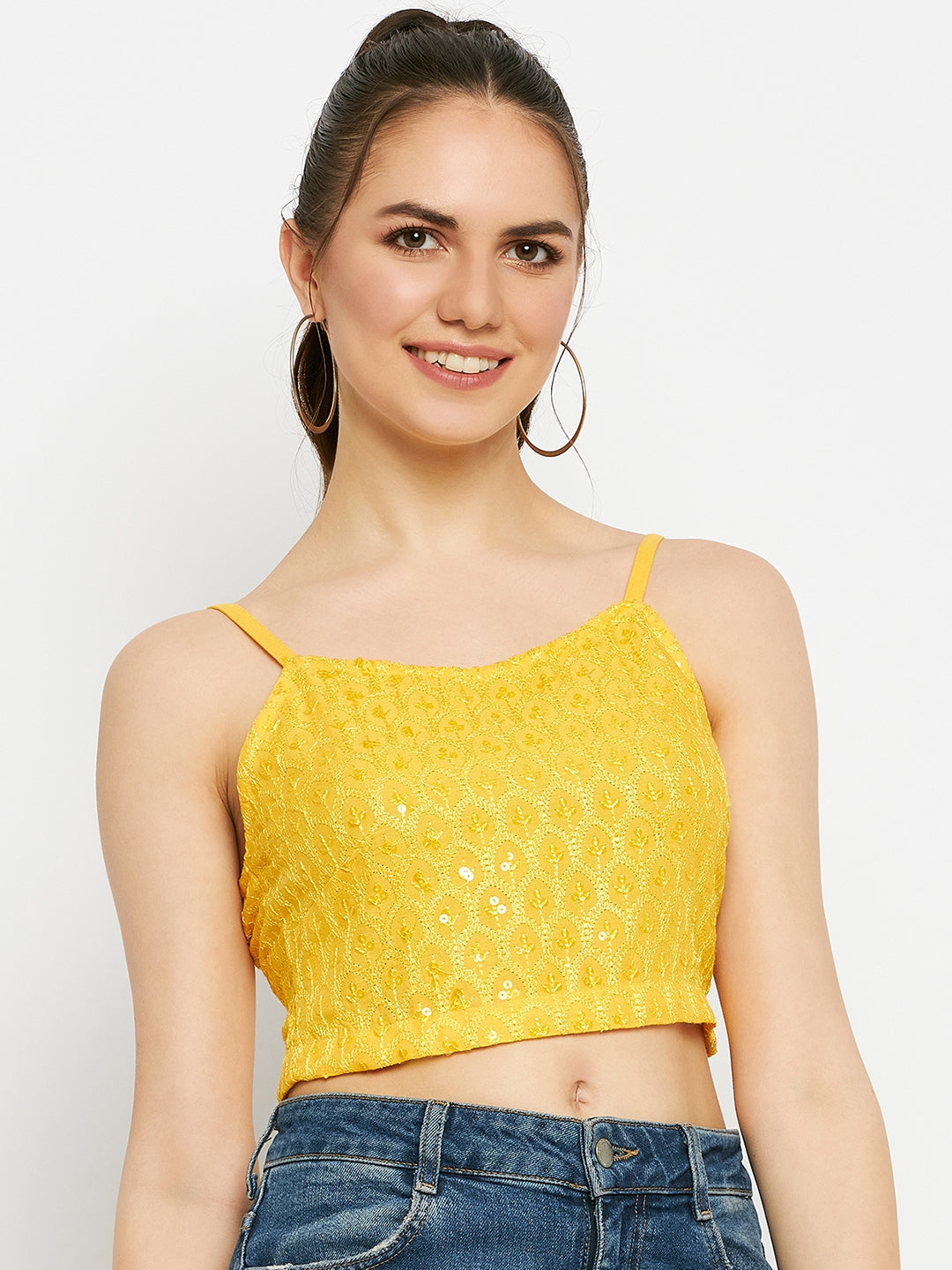 Embellished Crop Top