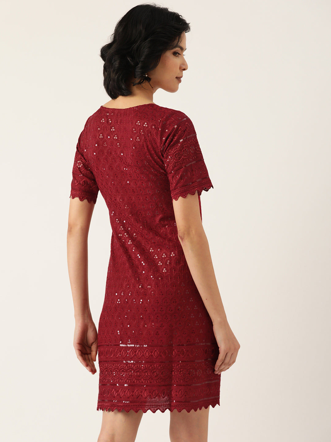 A-Line Sequined Dress
