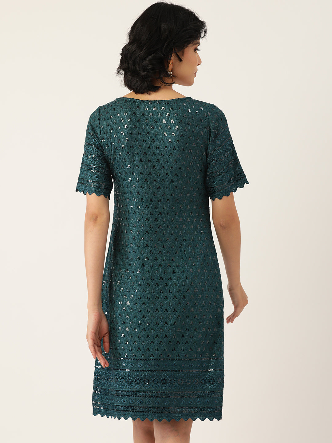 A-Line Sequined Dress