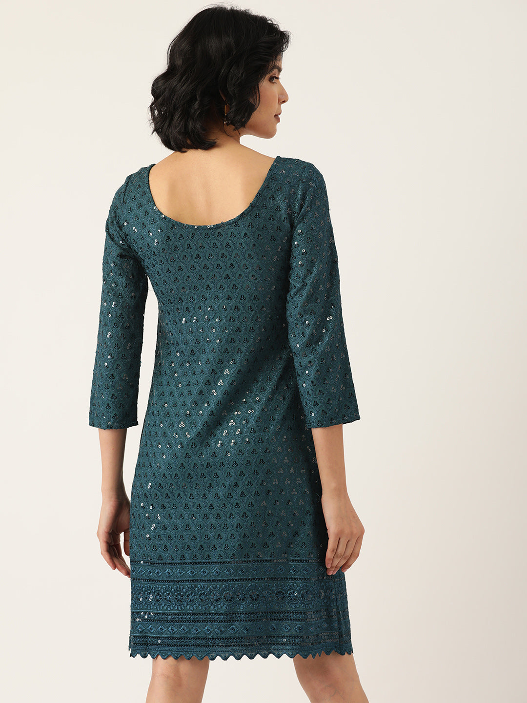 Embellished A-Line Dress