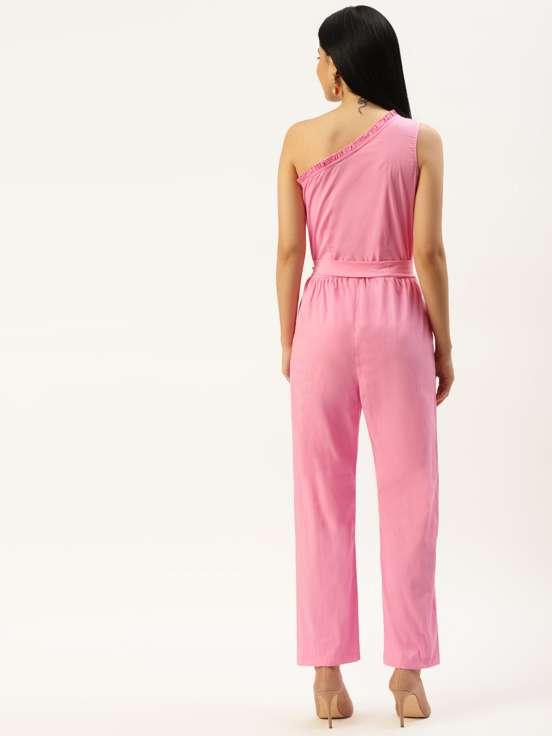 One-Shoulder Basic Jumpsuit