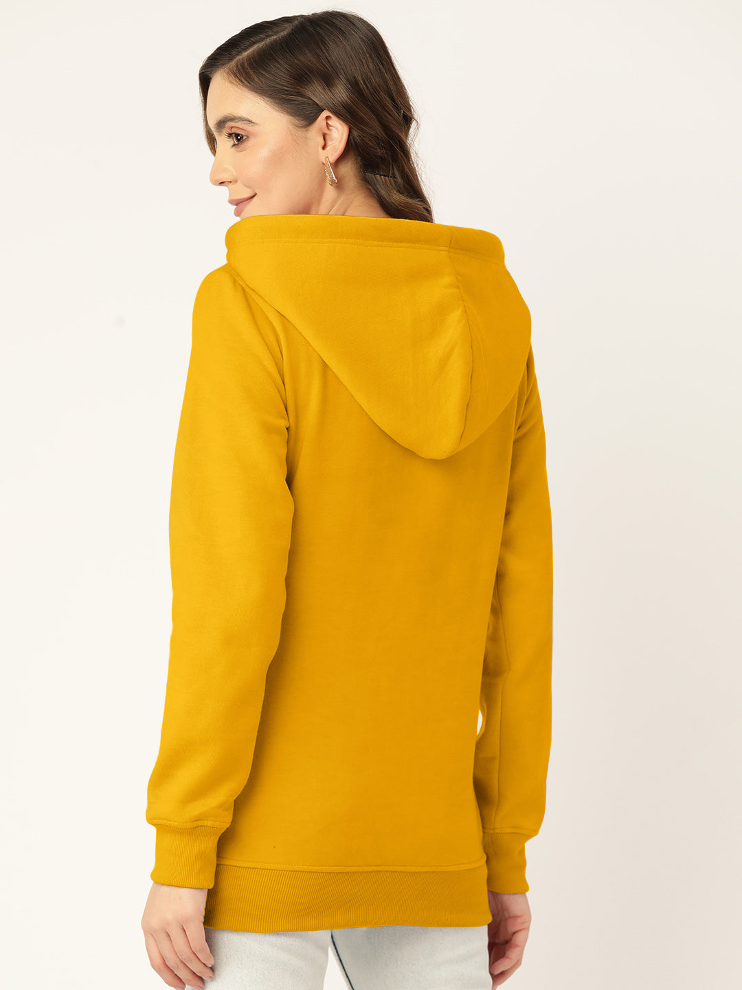 Women Burgundy Fleece Hooded Sweatshirt