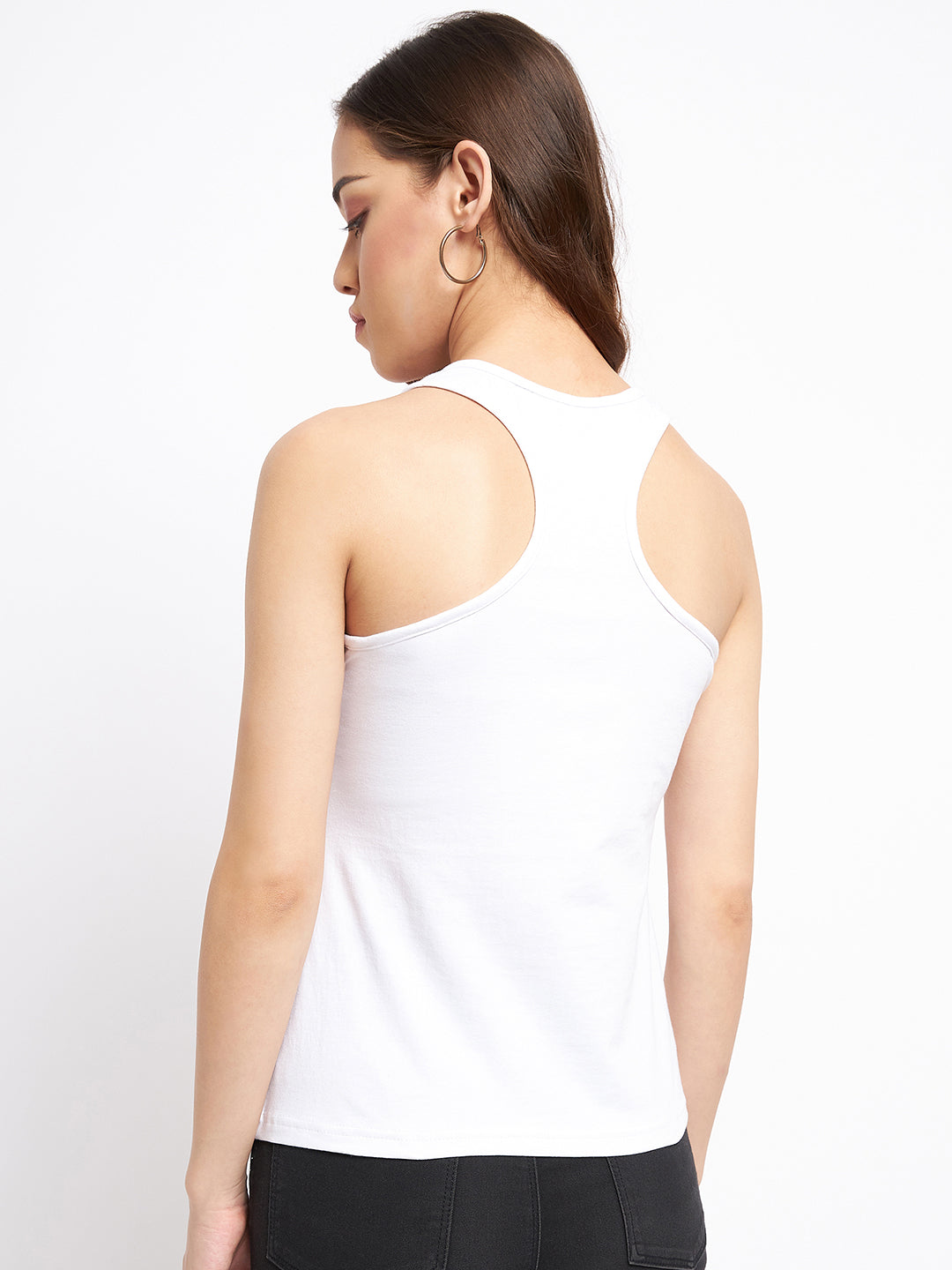 Scoop Neck Non-Padded Racer Back Camisoles