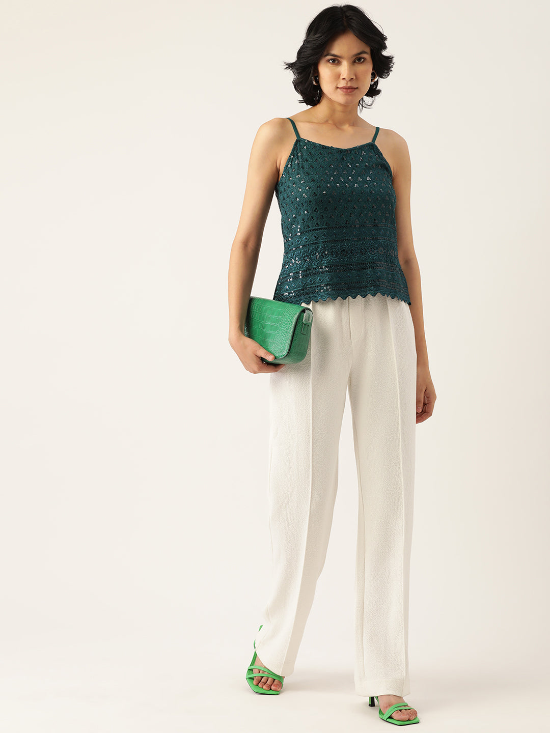 Embellished Embroidered Top