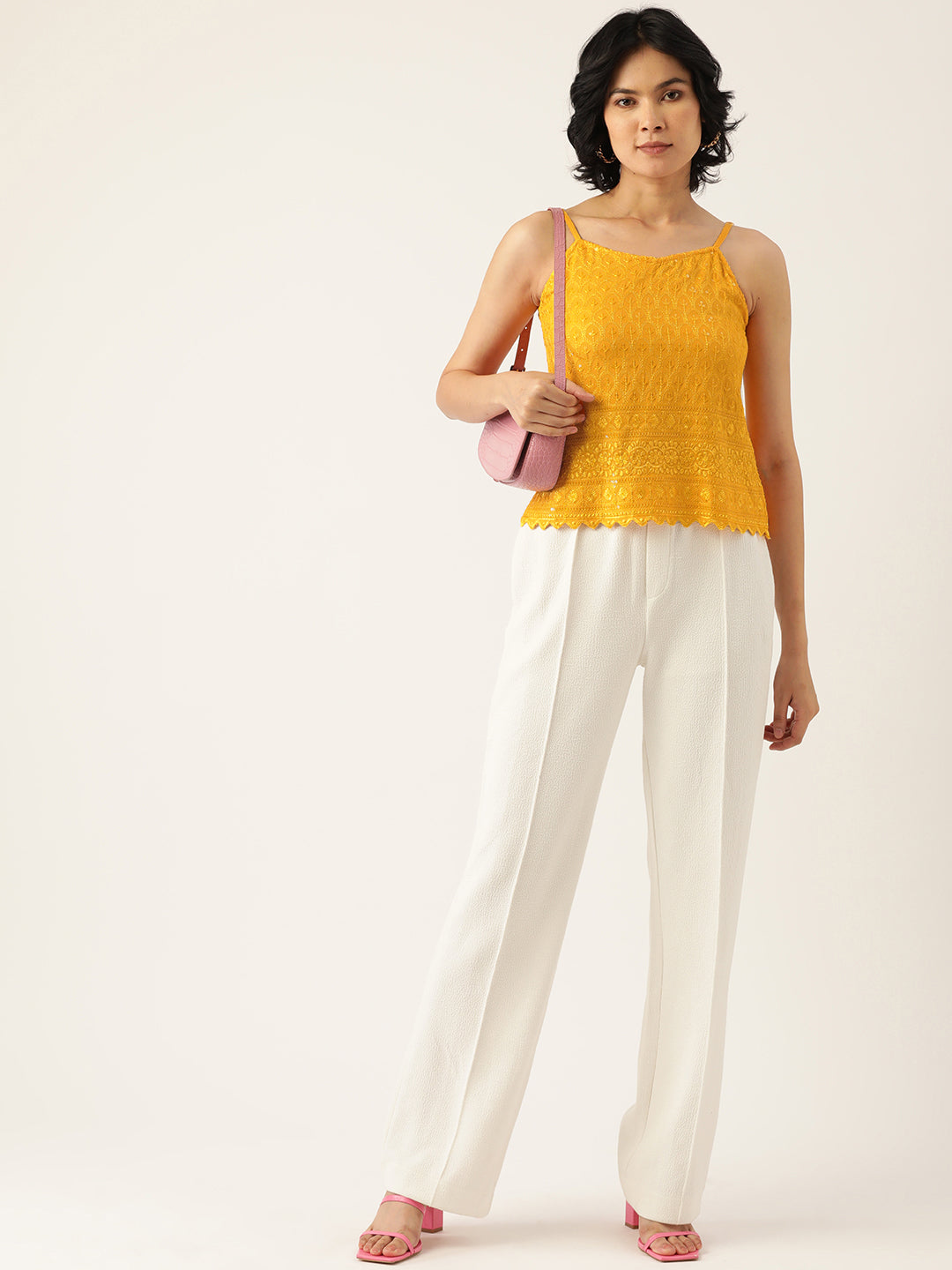 Embellished Embroidered Top