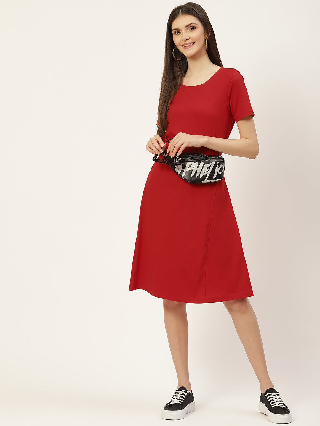 A-Line Midi Dress