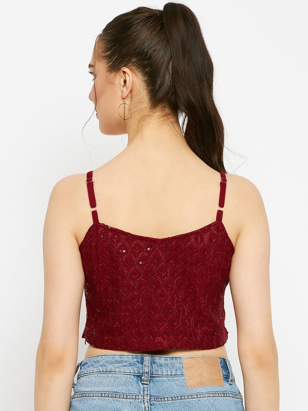 Embellished Crop Top