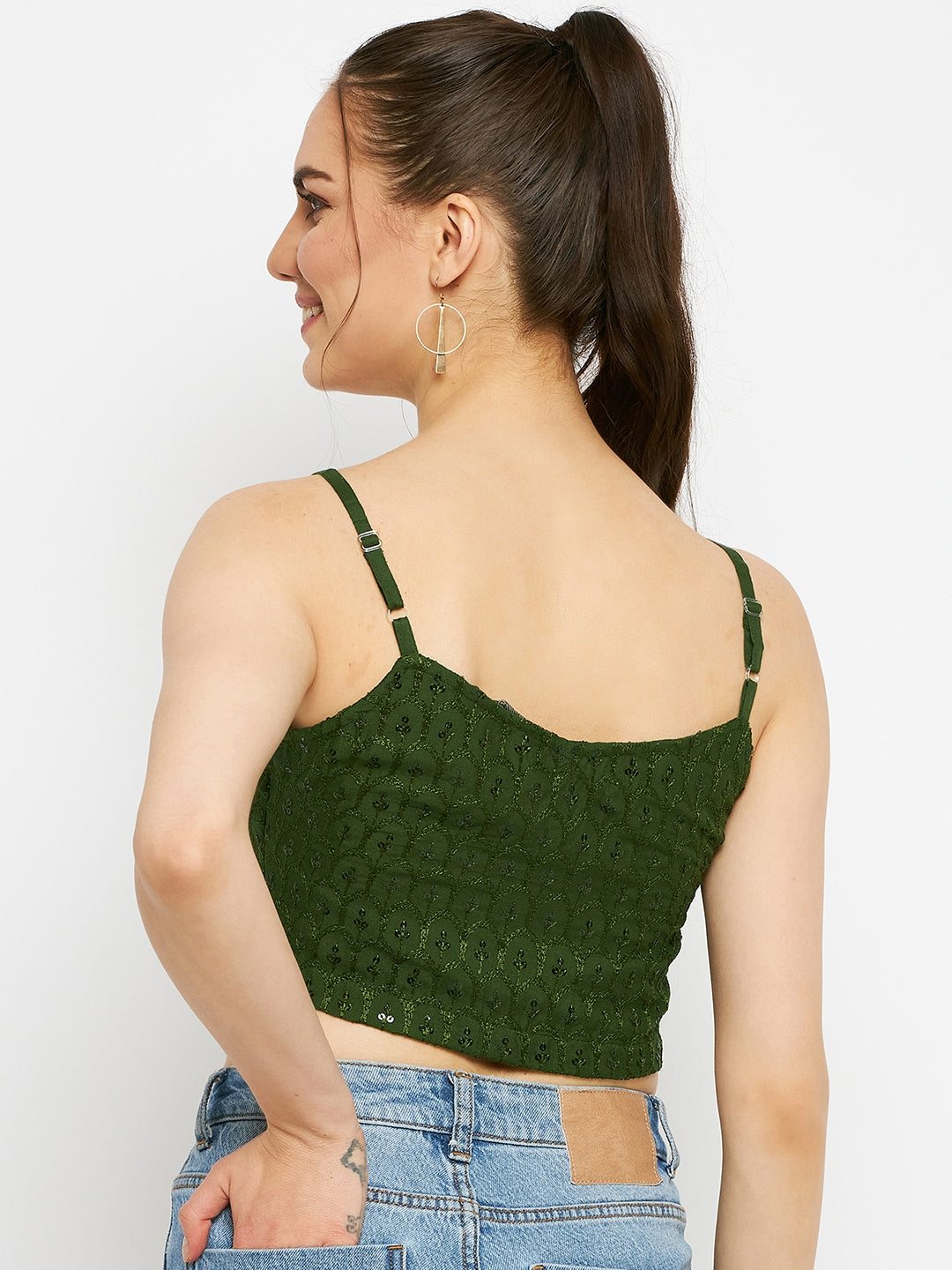 Embellished Crop Top