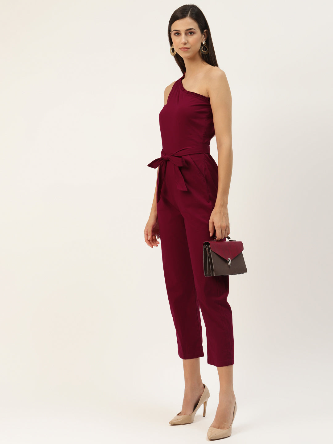 One-Shoulder Basic Jumpsuit