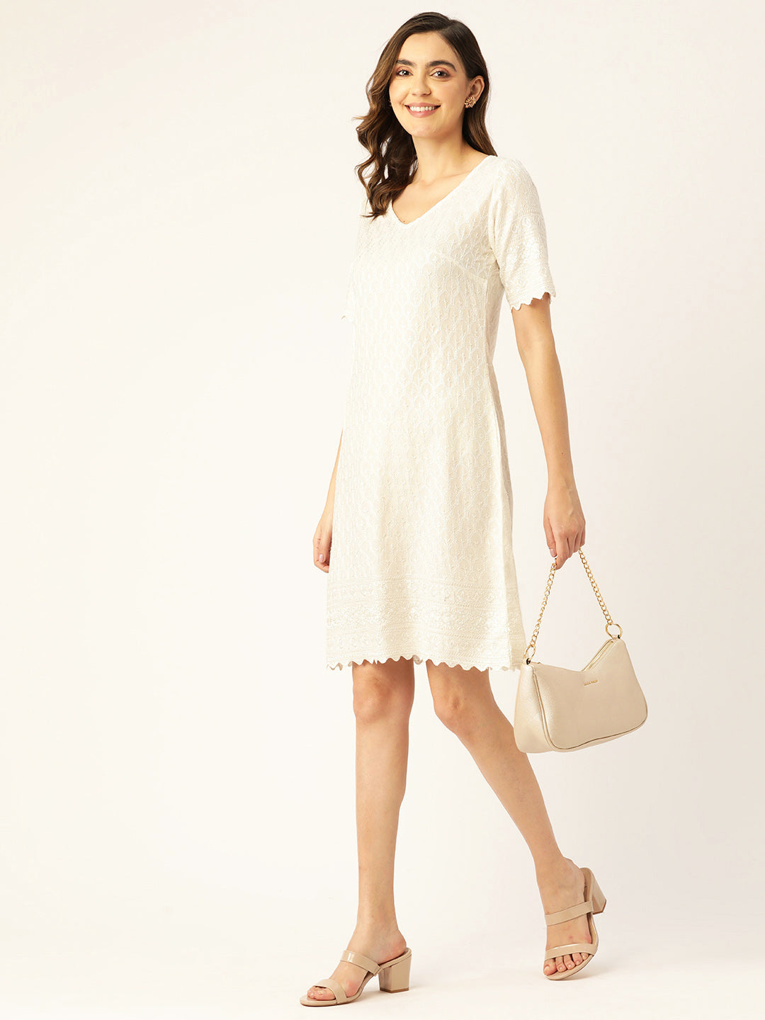 A-Line Sequined Dress