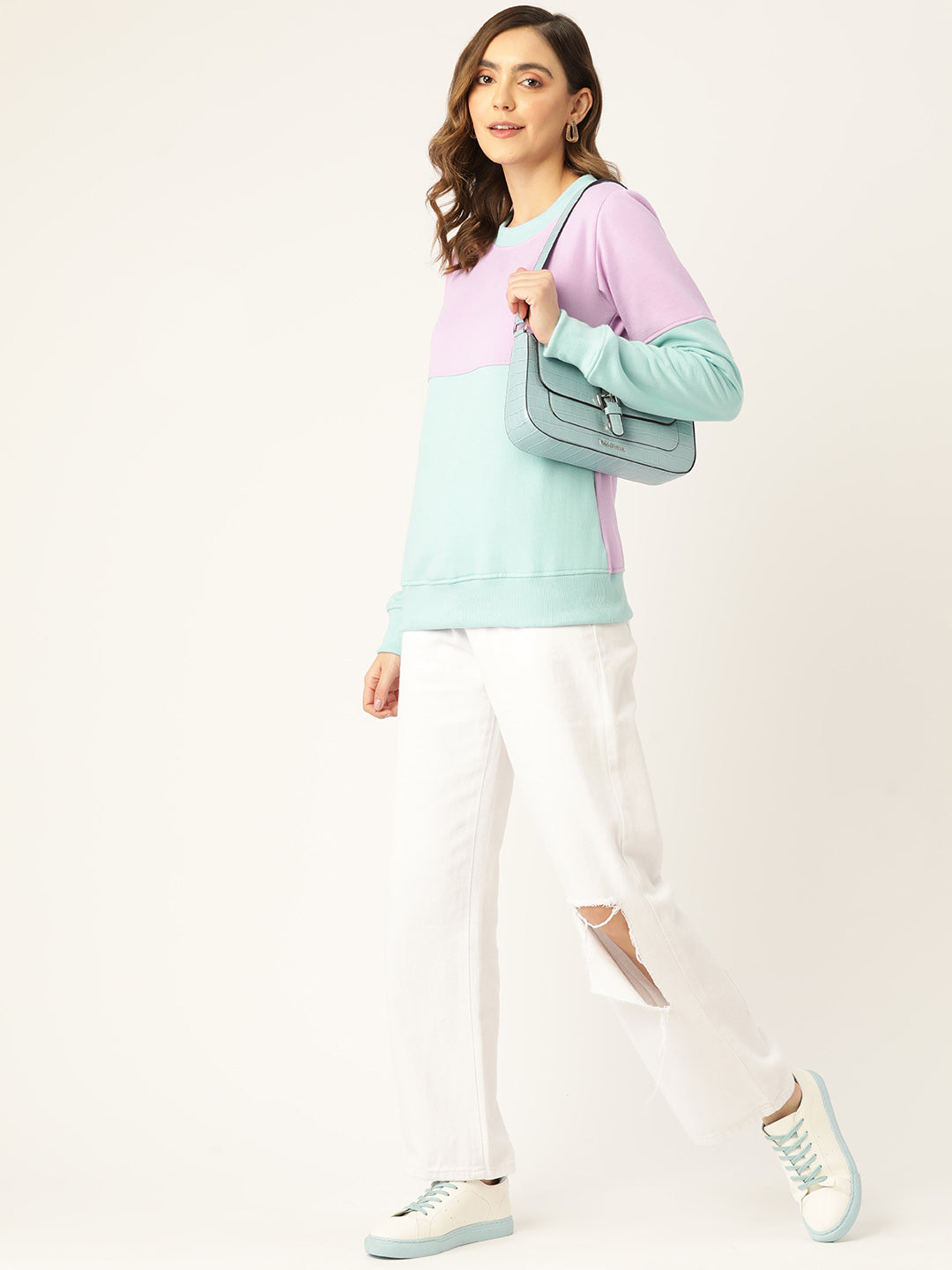 Colourblocked Pullover Sweatshirt