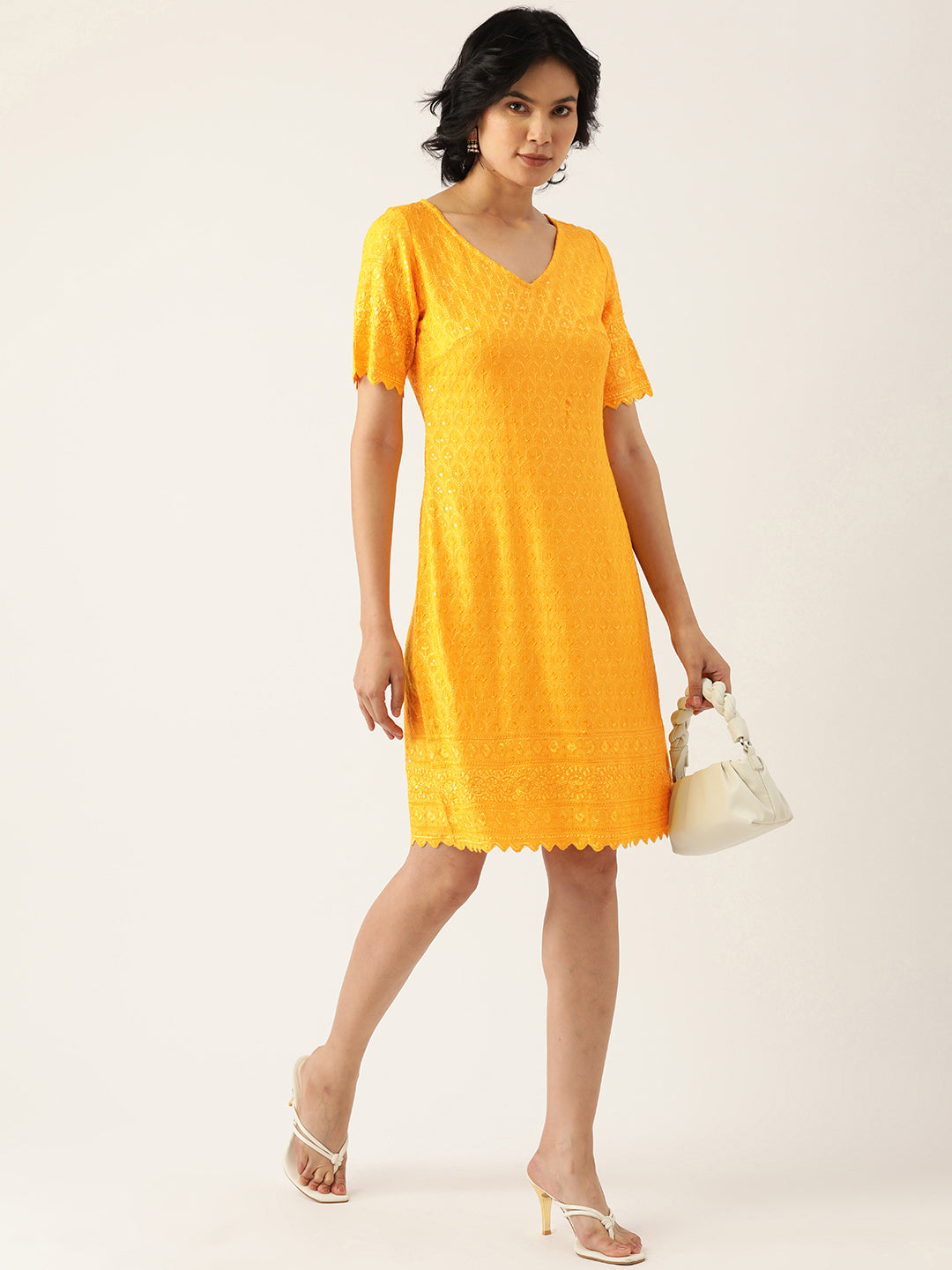 A-Line Sequined Dress