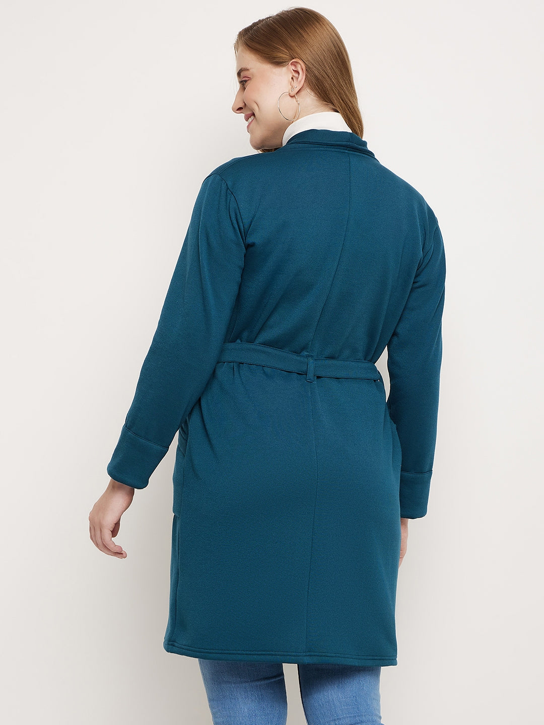 Shawl Collar Longline Fleece OverCoats