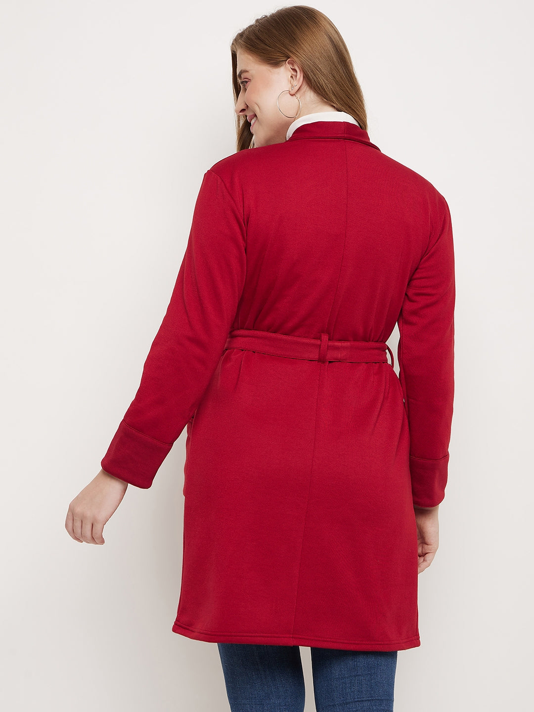 Shawl Collar Longline Fleece OverCoats
