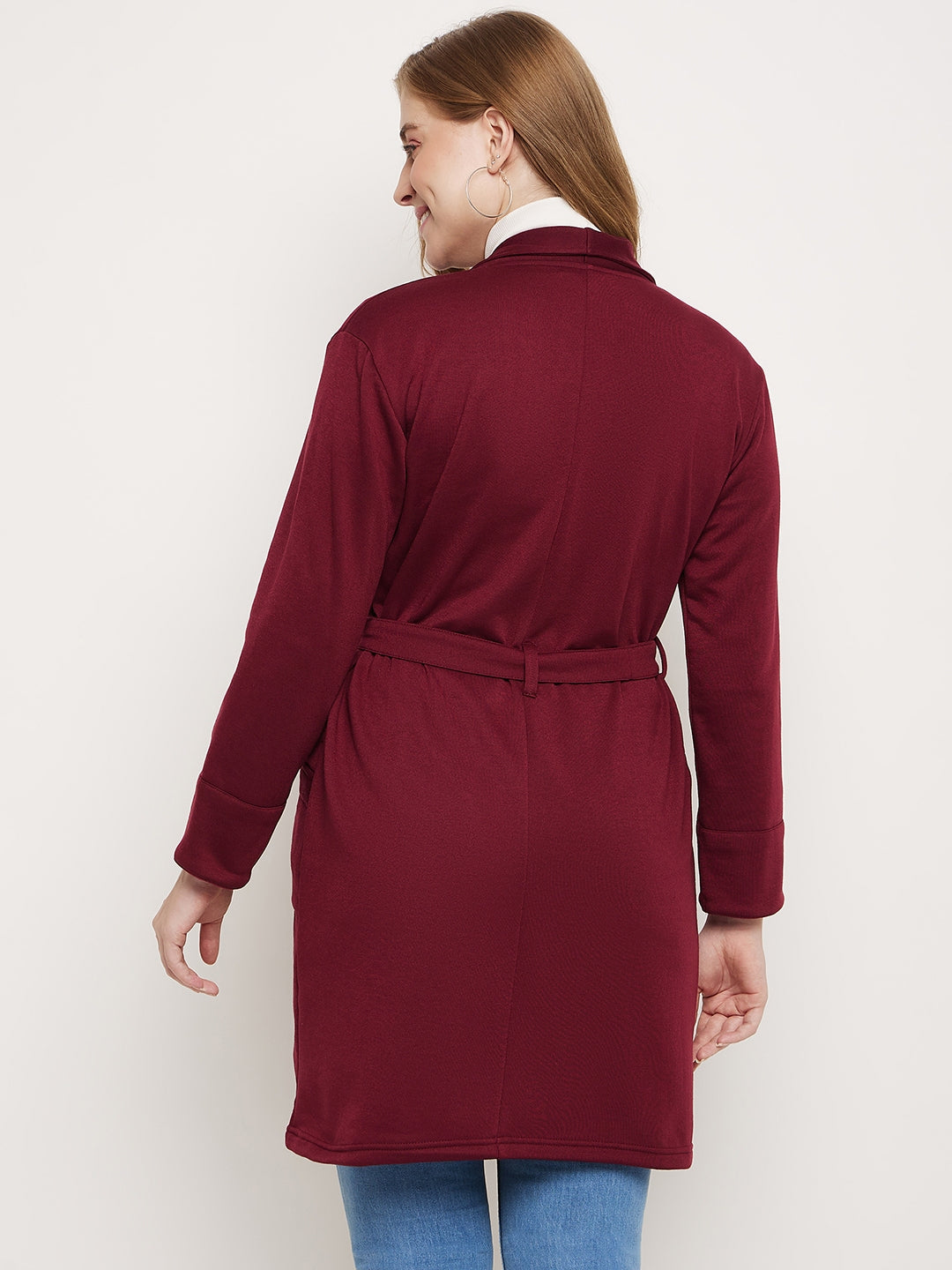 Shawl Collar Longline Fleece OverCoats