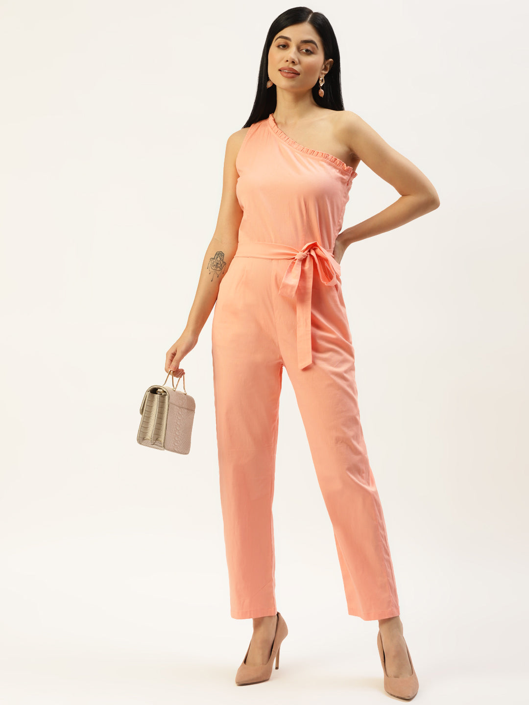 One-Shoulder Basic Jumpsuit