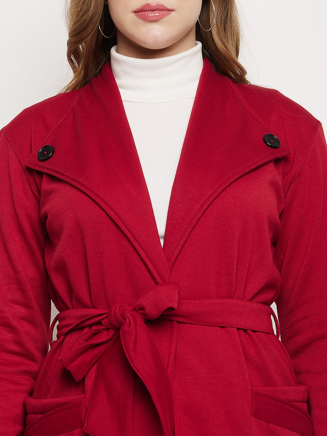 Shawl Collar Longline Fleece OverCoats