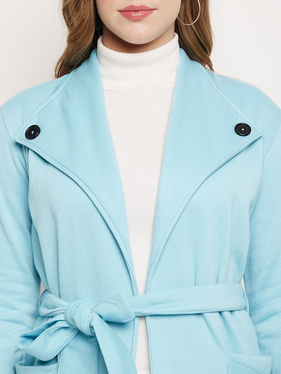 Shawl Collar Longline Fleece OverCoats