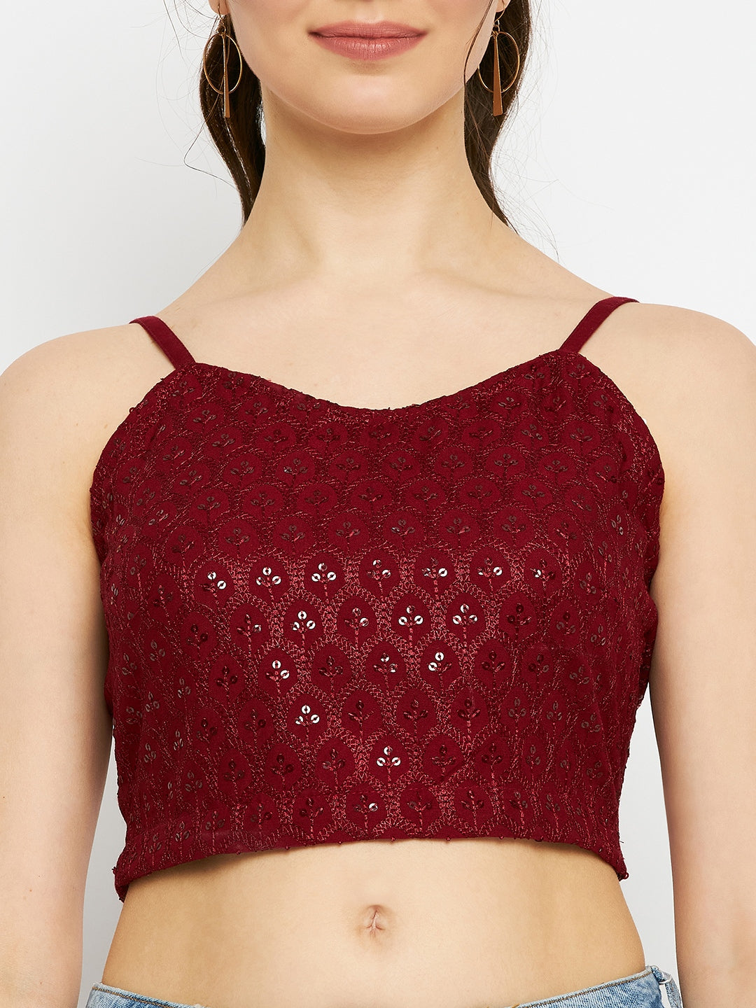 Embellished Crop Top