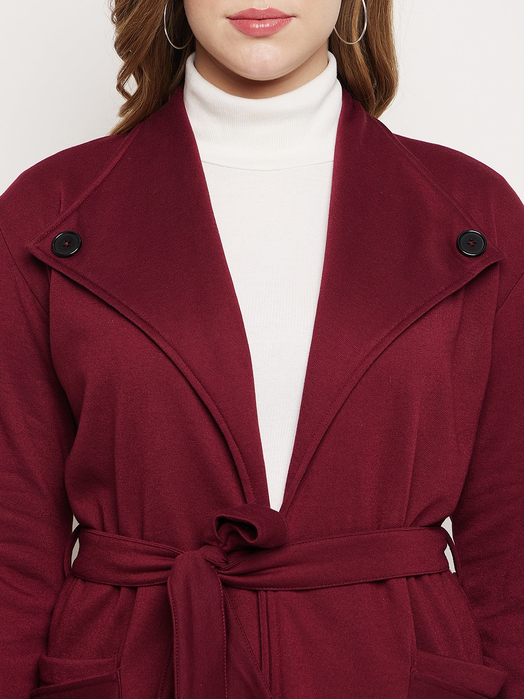 Shawl Collar Longline Fleece OverCoats