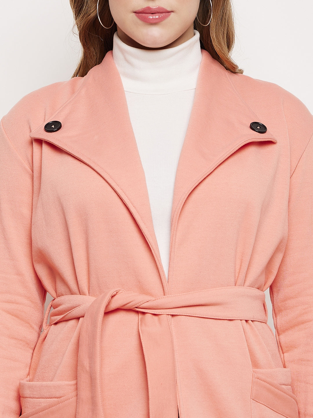 Shawl Collar Longline Fleece OverCoats