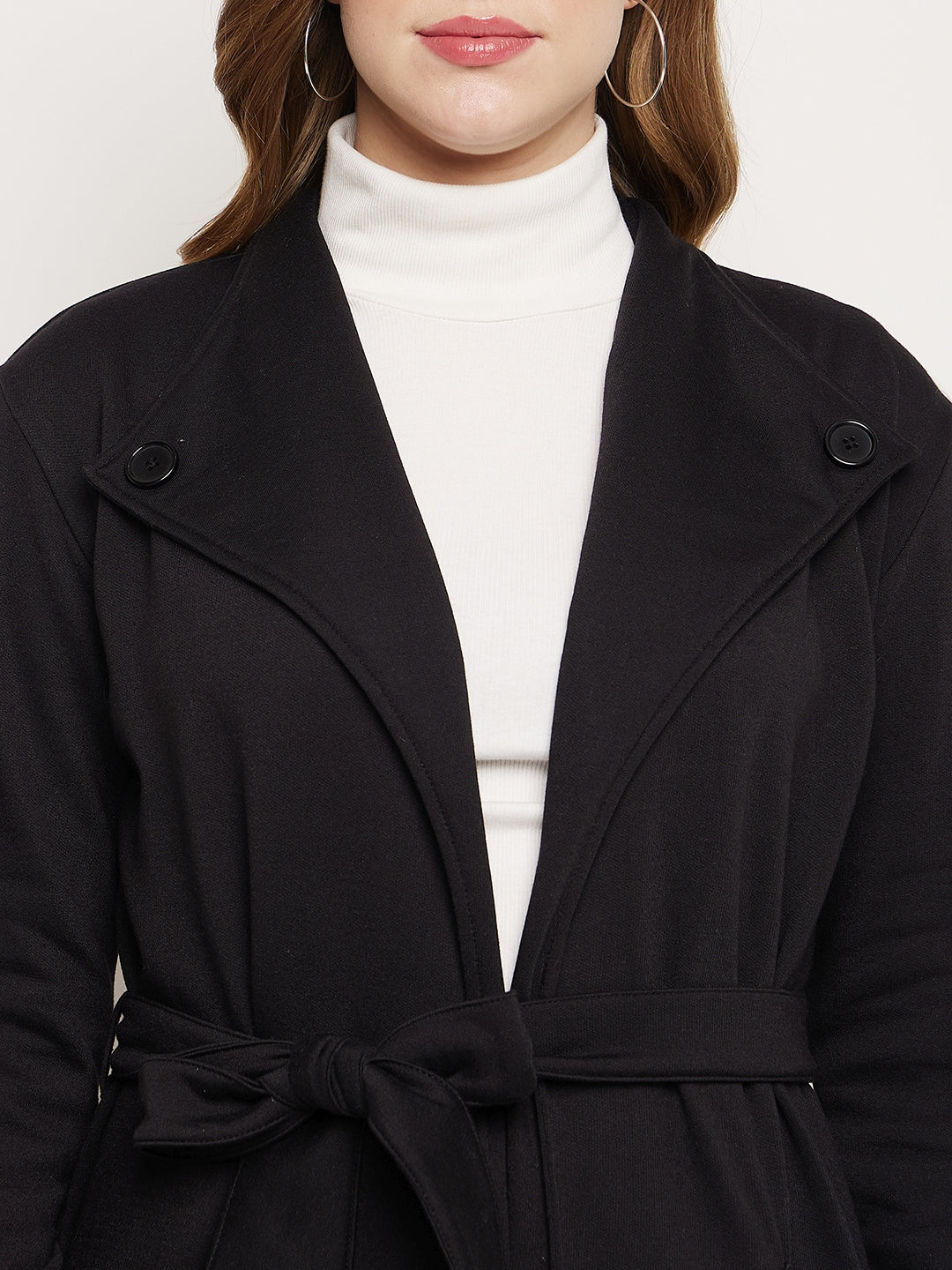 Shawl Collar Longline Fleece OverCoats