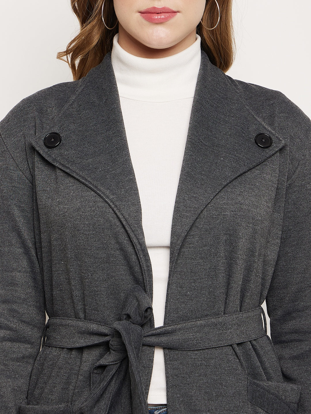 Shawl Collar Longline Fleece OverCoats