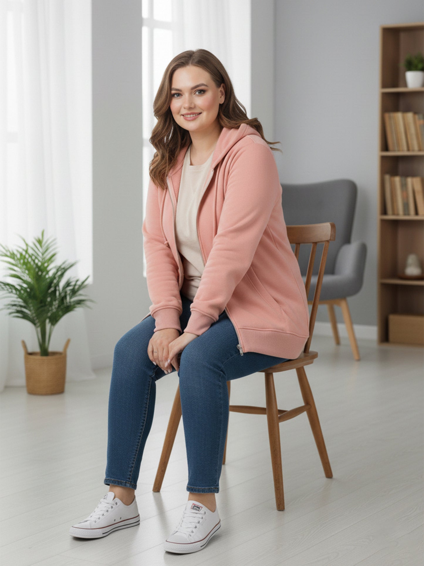 Plus Size Hooded Sweatshirt