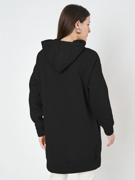 Hooded Longline Sweatshirt