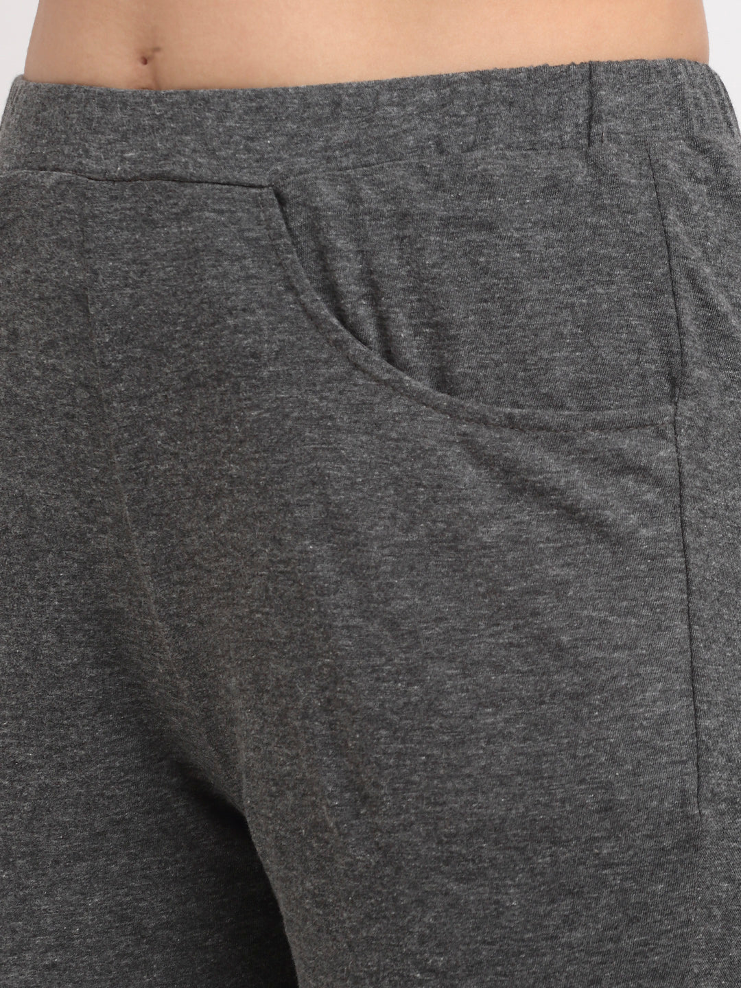 Women Solid Color Pure Cotton Capris