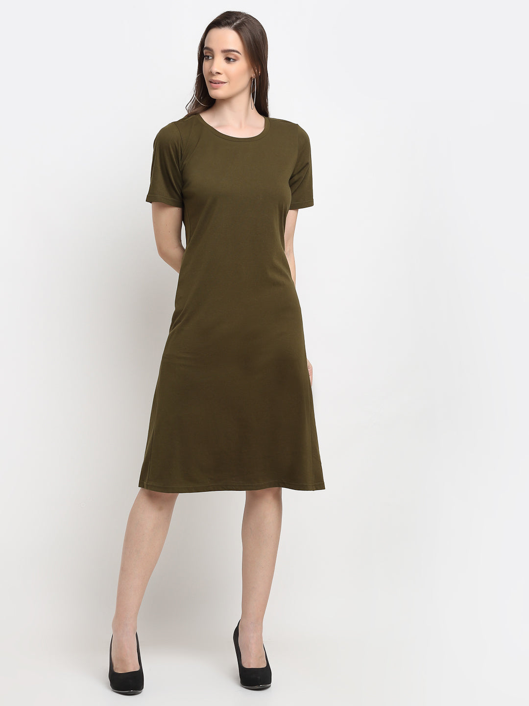 A-Line Midi Dress