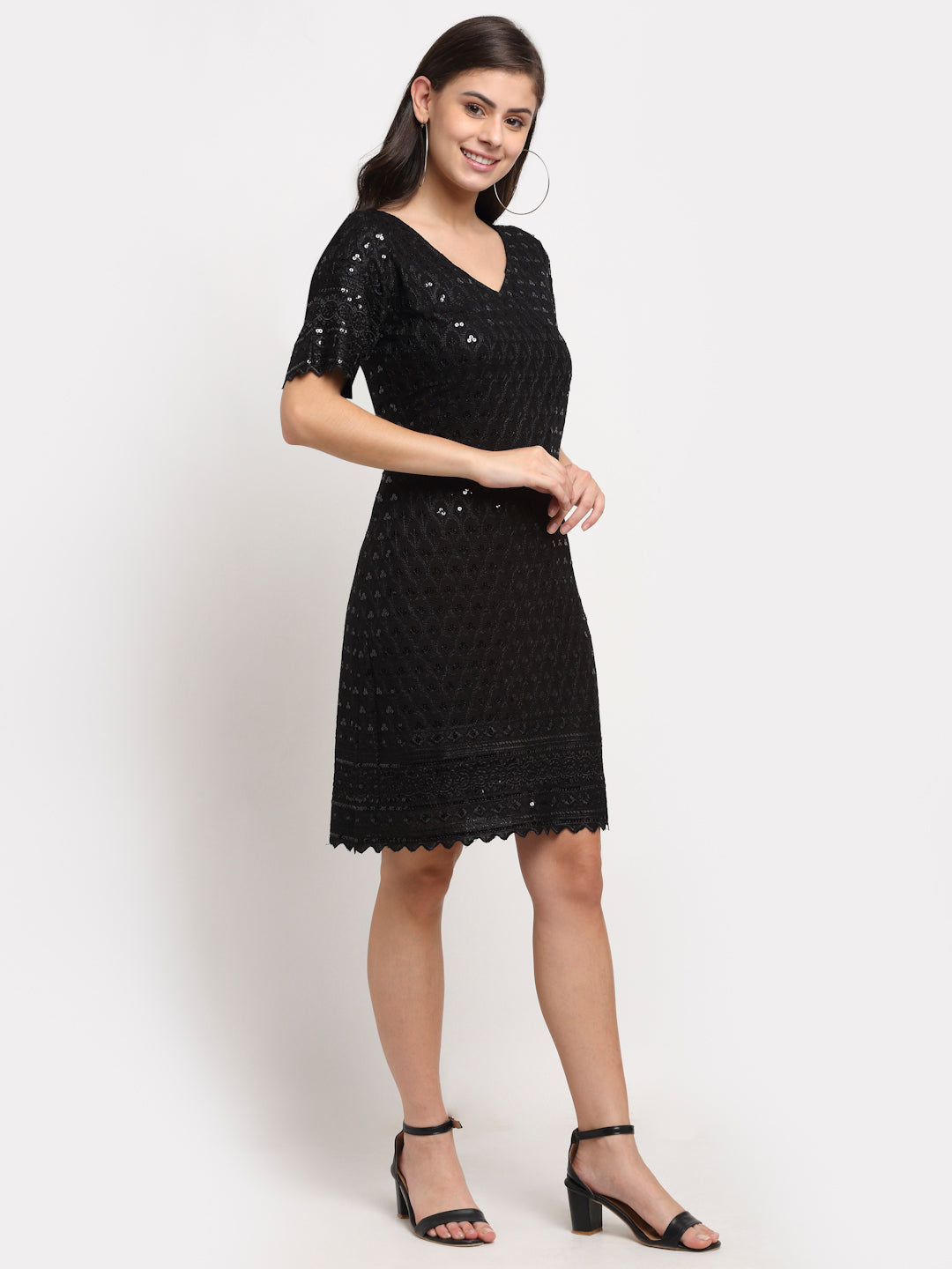 A-Line Sequined Dress