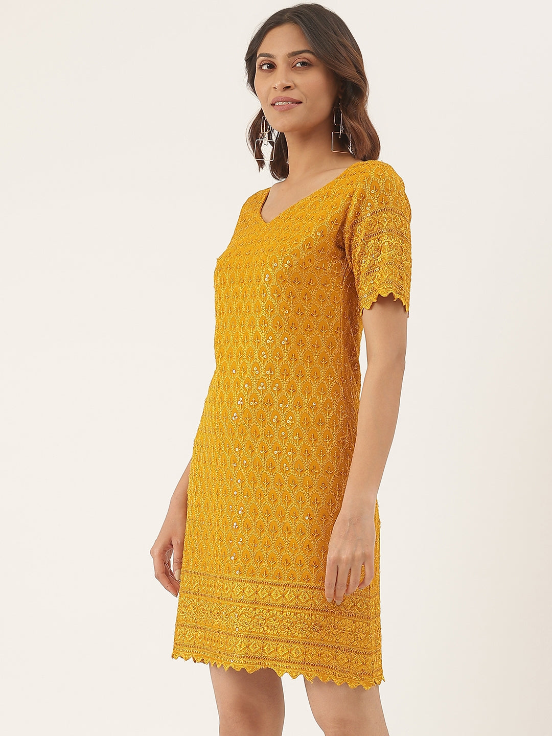 A-Line Sequined Dress