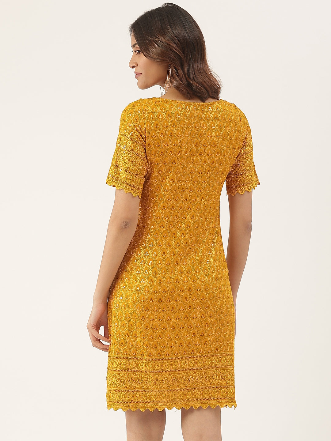A-Line Sequined Dress