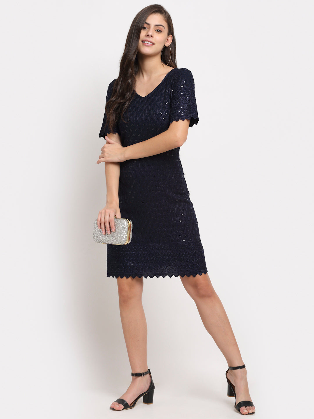 A-Line Sequined Dress