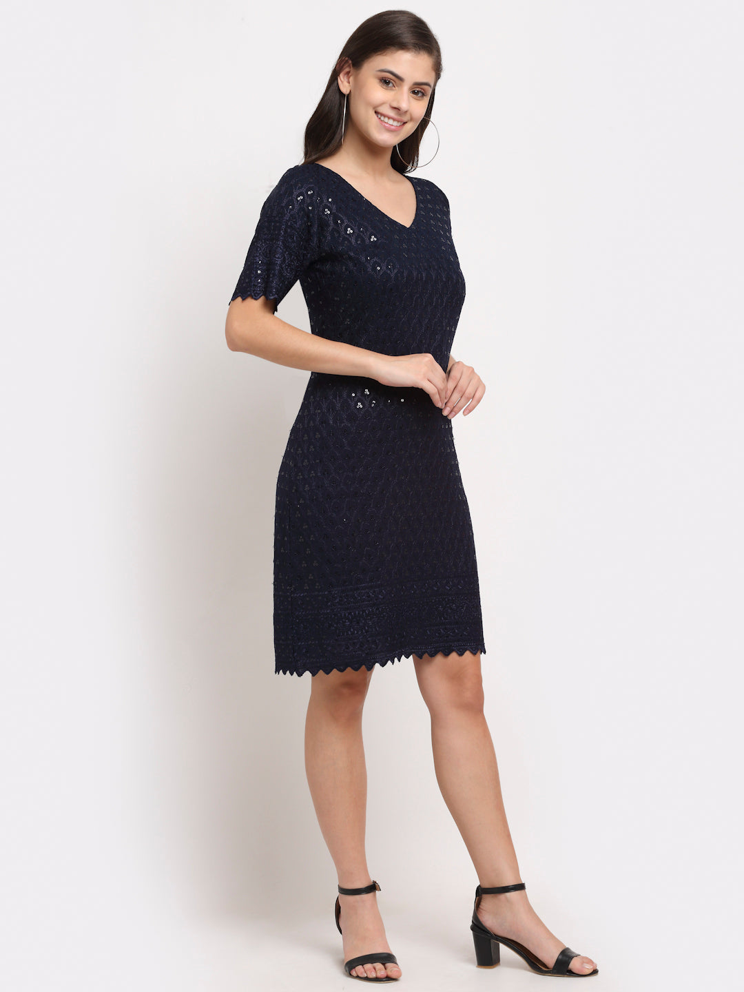 A-Line Sequined Dress