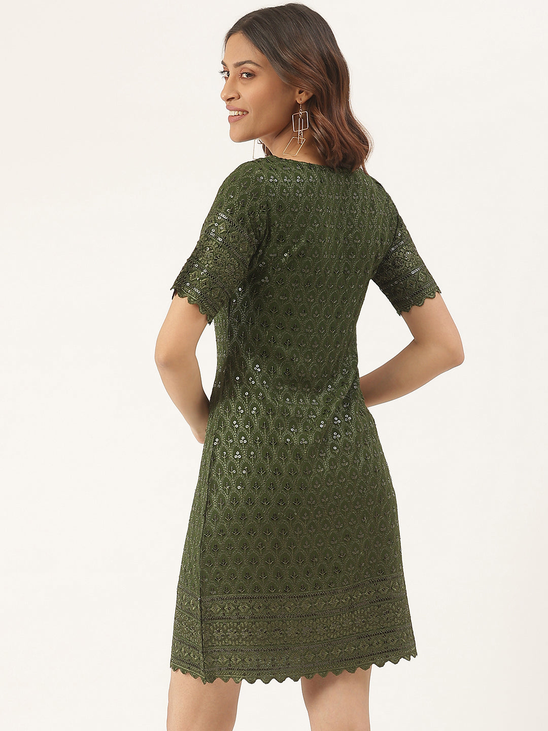 A-Line Sequined Dress