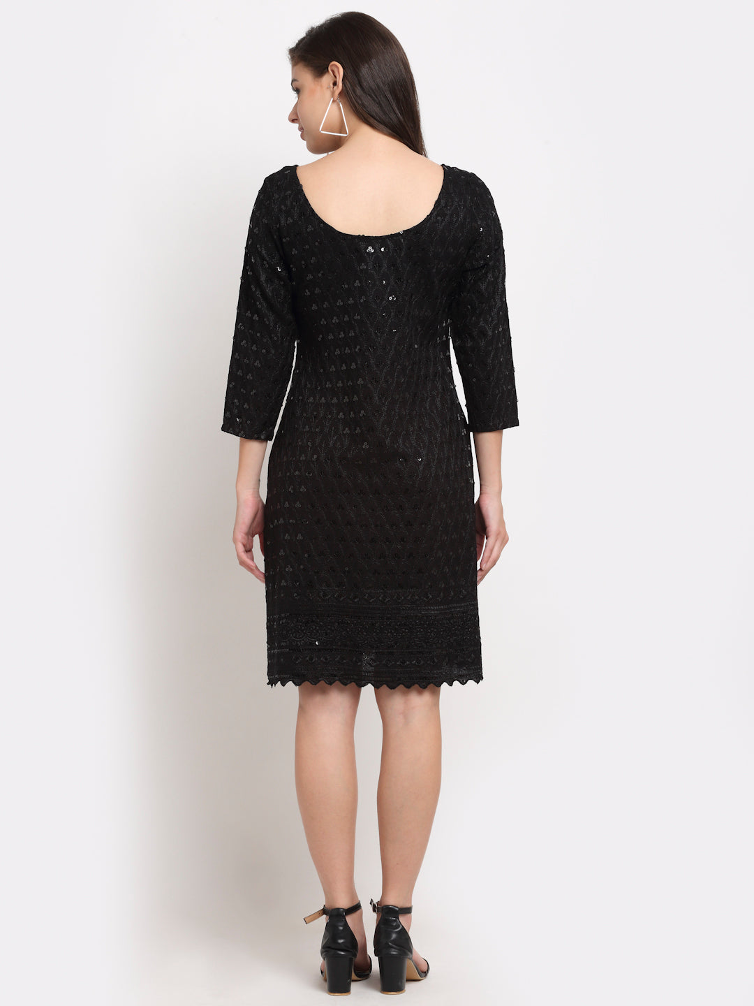 Embellished A-Line Dress