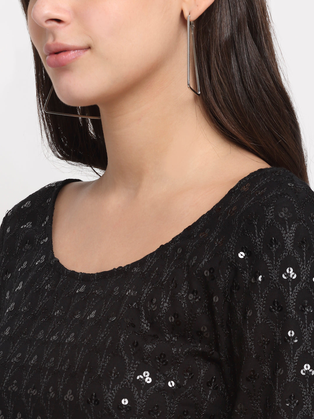 Embellished A-Line Dress