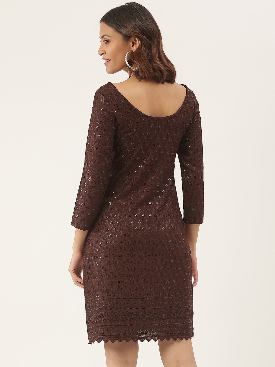 Embellished A-Line Dress