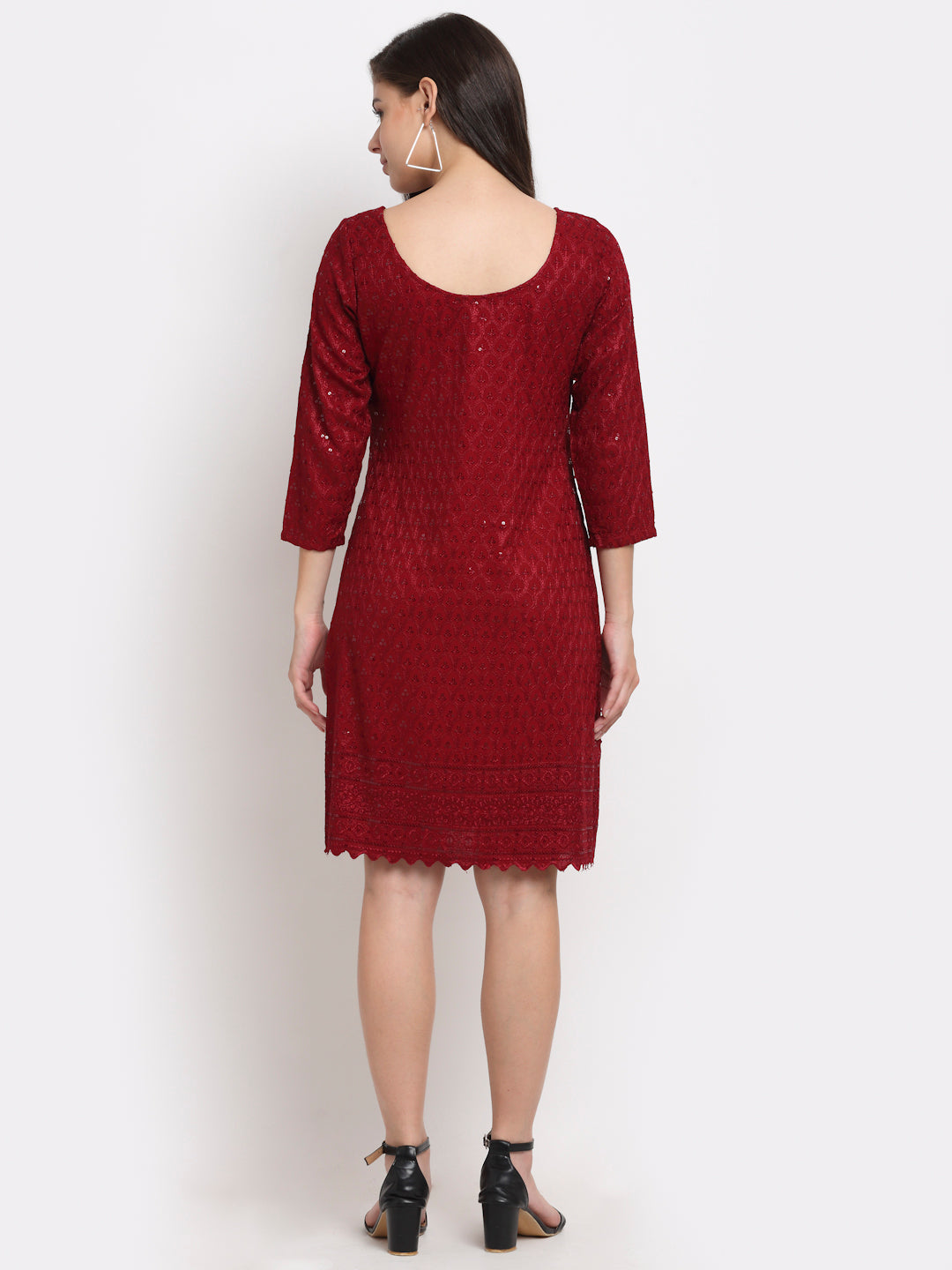 Embellished A-Line Dress